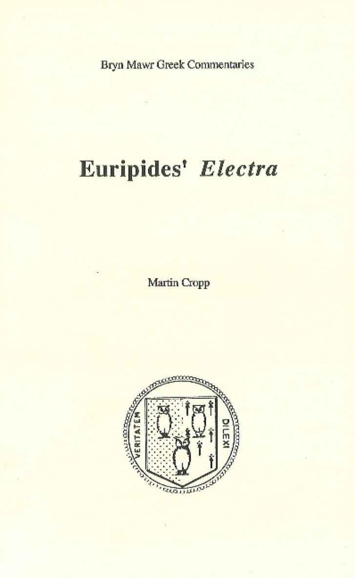 Euripides, Martin Cropp - Electra, Häftad