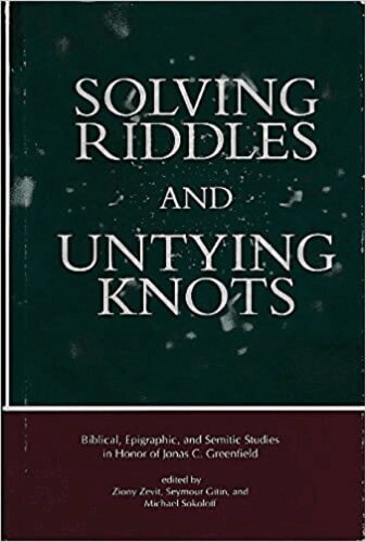 Ziony Zevit, Seymour (Sy) Gitin, Michael Sokoloff - Solving Riddles and Untying Knots, Inbunden. Tillgänglighet: Tillfälligt slut