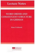 Word Order and Constituent Structure in German
