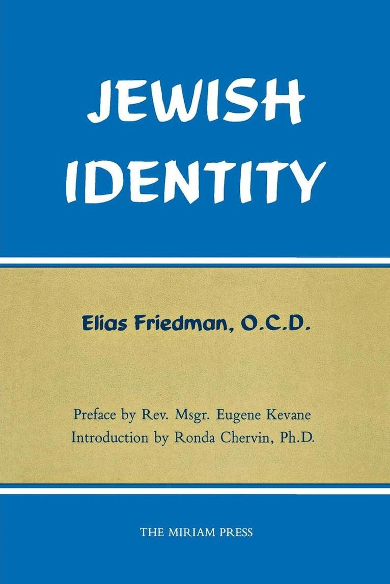 O C D Elias Friedman - Jewish Identity, Häftad