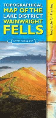 Peter Knowles - Topographical Map of the Lake District Wainwright Fells. Tillgänglighet: Lägg i varukorg