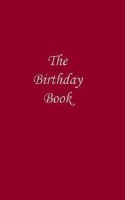 The Birthday Book (Dark Red Cover)