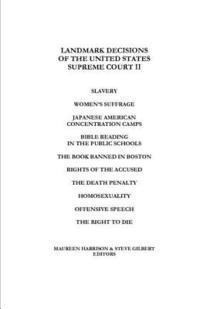Landmark Decisions of the United States Supreme Court II