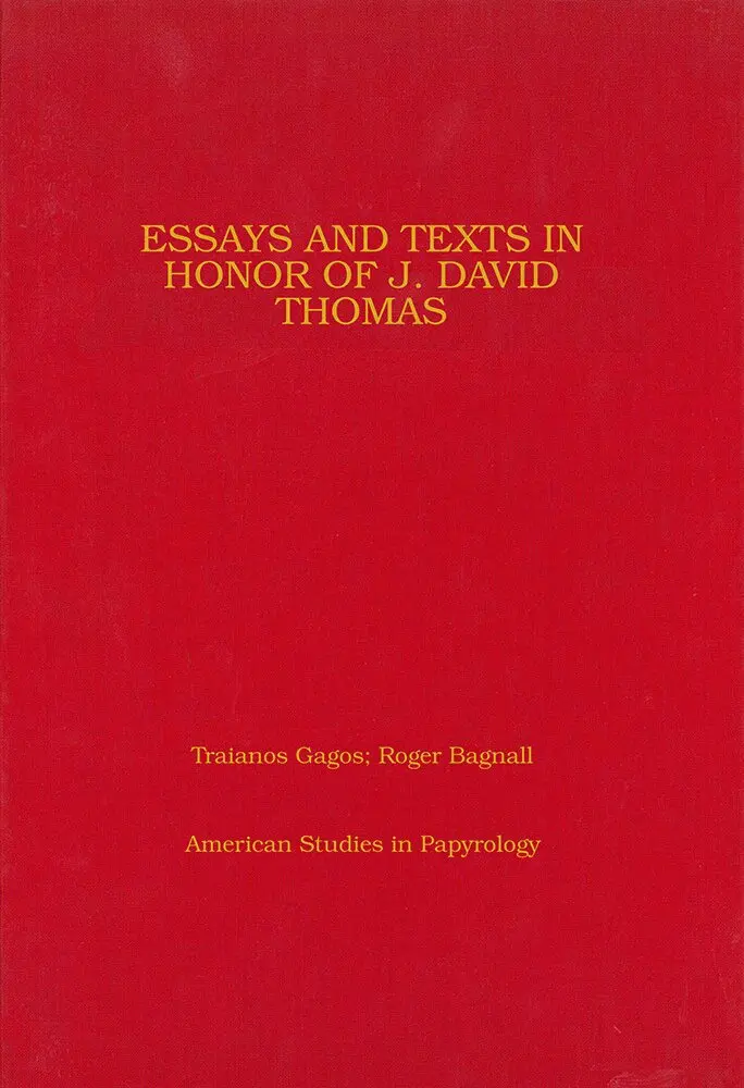 T. Gagos, Roger S. Bagnall, Traianos Gagos, Roger Bagnall - Essays and Texts in Honor of J. David Thomas, Inbunden. Tillgänglighet: Tillfälligt slut