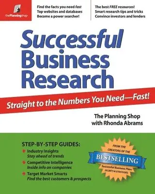 Planning Shop - Successful Business Research: Straight to the Numbers You Need - Fast!, Häftad. Tillgänglighet: Lägg i varukorg