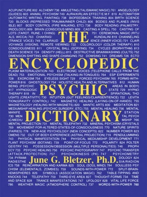 June G Bletzer Ph D - Encyclopedic Psychic Dictionary, E-bok. Tillgänglighet: Lägg i varukorg
