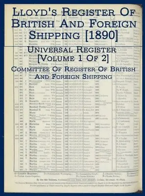 Committee of Register - Lloyd's Register of British and Foreign Shipping [1890], Inbunden. Tillgänglighet: Lägg i varukorg