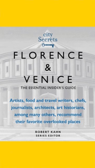 Robert Kahn - City Secrets Florence Venice, E-bok