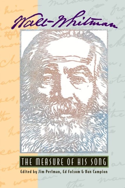 Jim, Ed - Walt Whitman: The Measure of His Song, E-bok