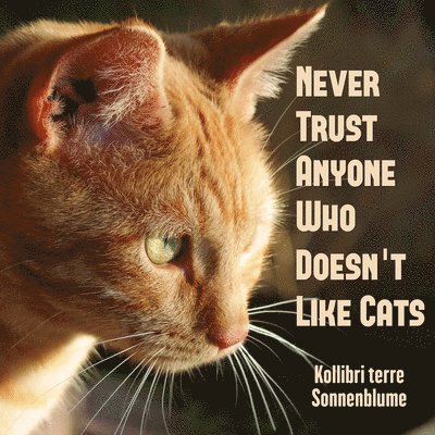 Never Trust Anyone Who Doesn't Like Cats