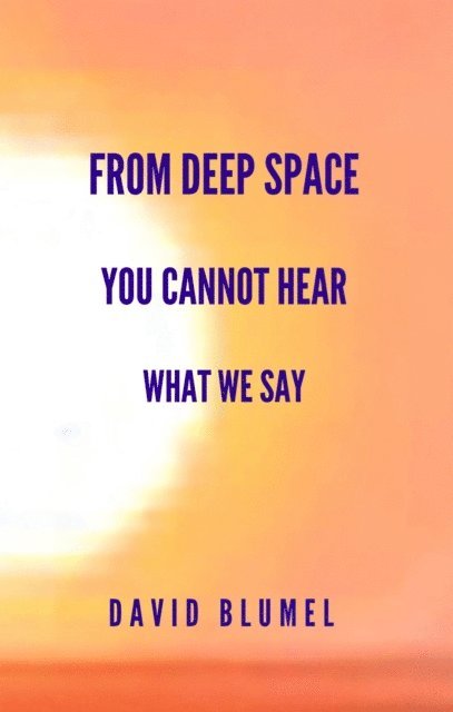 David Blumel - From Deep Space You Cannot Hear What We Say, E-bok