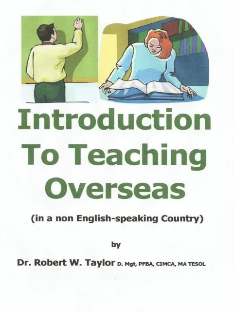 Robert Taylor - Introduction to Teaching Overseas, E-bok