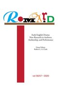 ROMARD Volume 56/57. Early English Drama