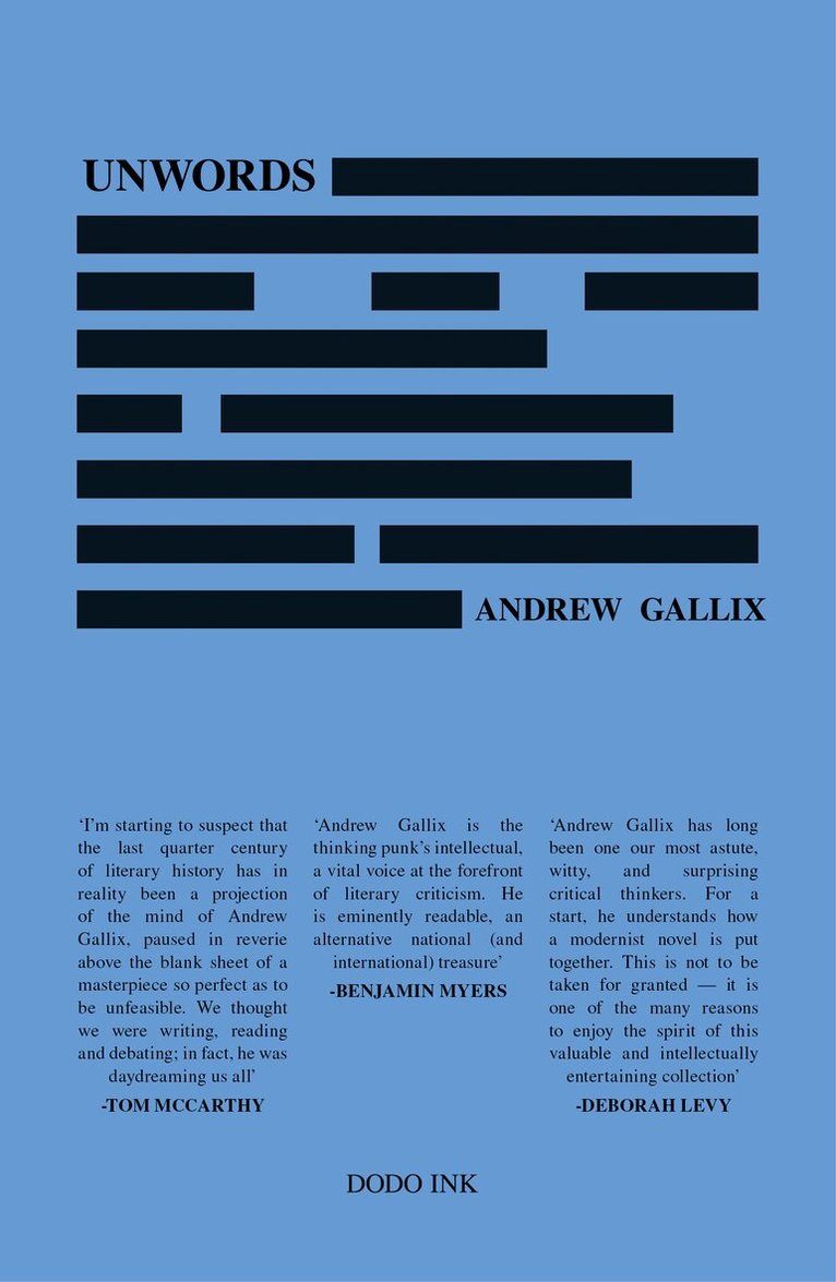 Andrew Gallix - Unwords, Häftad