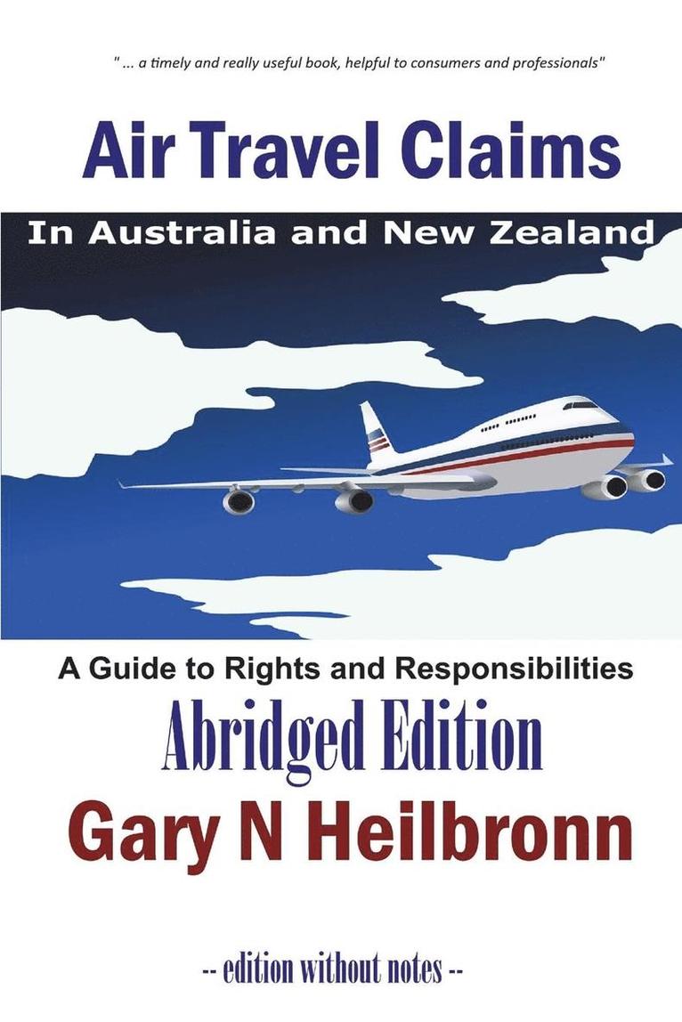 Gary N Heilbronn - Air Travel Claims in Australia and New Zealand, Häftad. Tillgänglighet: Lägg i varukorg