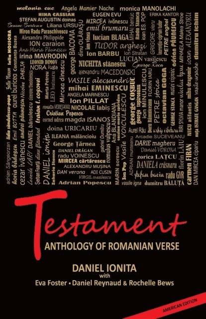 Daniel Ionita - Testament - Anthology of Romanian Verse  - English language only, E-bok