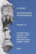 Eviction Notice in San Francisco: Version 2. For-Fault Evictions 37.9(a)(1)(A)-(a)(7) and first four Non-Fault Evictions (a)(8)(i)-(a)(10)
