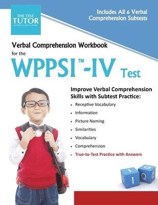 LLC Test Tutor Publishing - Verbal Comprehension Workbook for the WPPSI-IV Test, Häftad