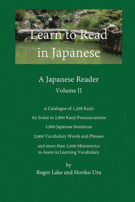 Lake & Ura - Volume II Learn to Read in Japanese, Häftad. Tillgänglighet: Lägg i varukorg