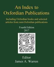 An Index to Oxfordian Publications: Including Oxfordian books and selected articles from non-Oxfordian publications