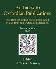 An Index to Oxfordian Publications: Including Oxfordian books and selected articles from non-Oxfordian publications