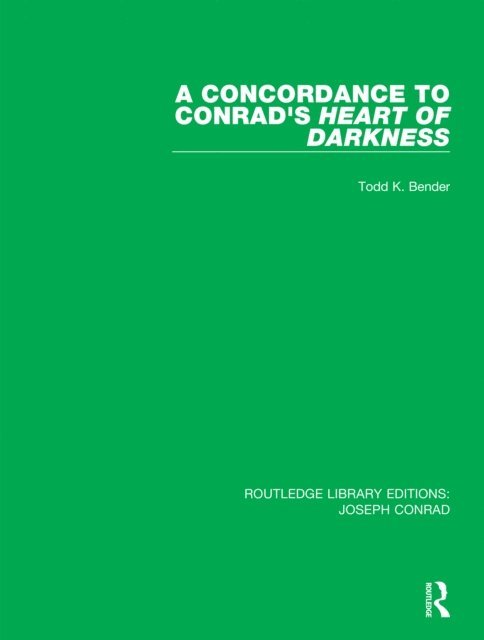 Todd K. Bender - Concordance to Conrad's Heart of Darkness, E-bok