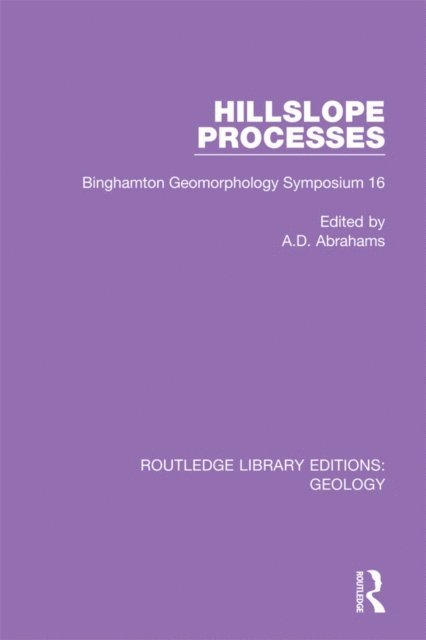 A.D. Abrahams - Hillslope Processes, E-bok. Tillgänglighet: Lägg i varukorg