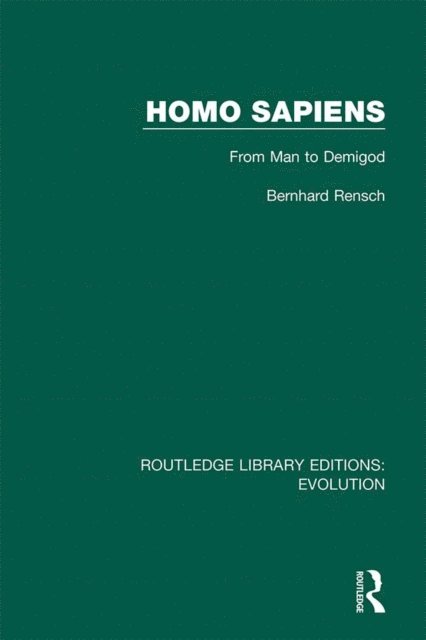 Bernhard Rensch - Homo Sapiens, E-bok