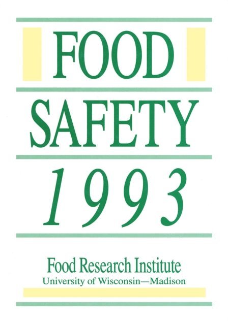 Institute - Food Safety 1993, E-bok