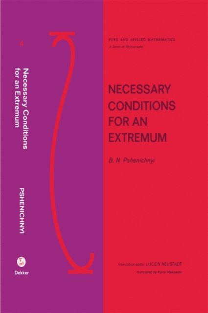 Pshenichnyi - Necessary Conditions for an Extremum, E-bok