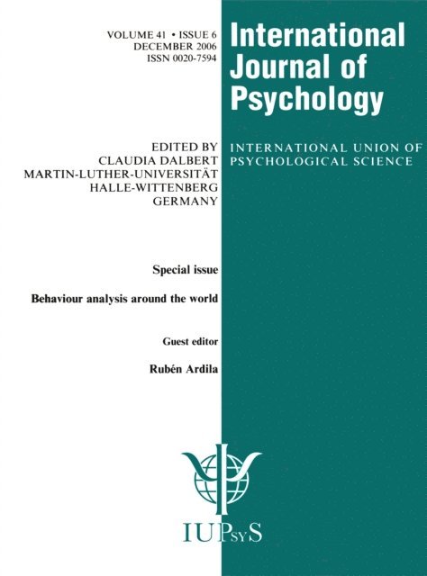 Claudia Dalbert - Behavior Analysis Around the World, E-bok