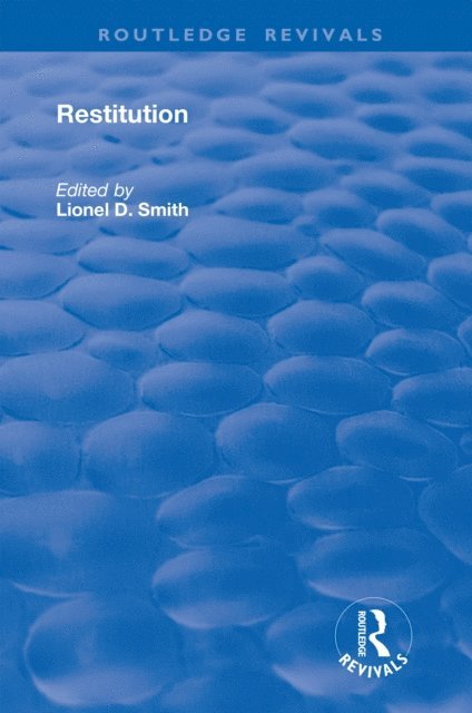 Lionel Smith - Restitution, E-bok