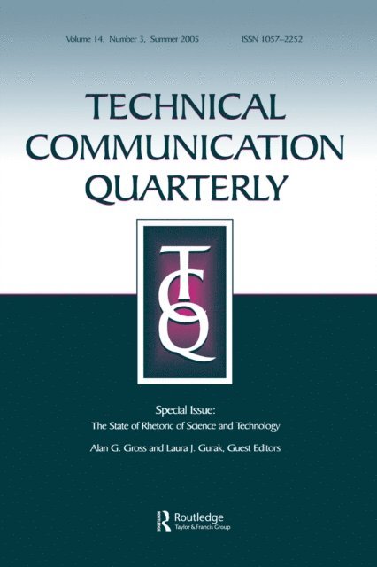 Laura J. Gurak, Alan G. Gross - State of Rhetoric of Science and Technology, E-bok