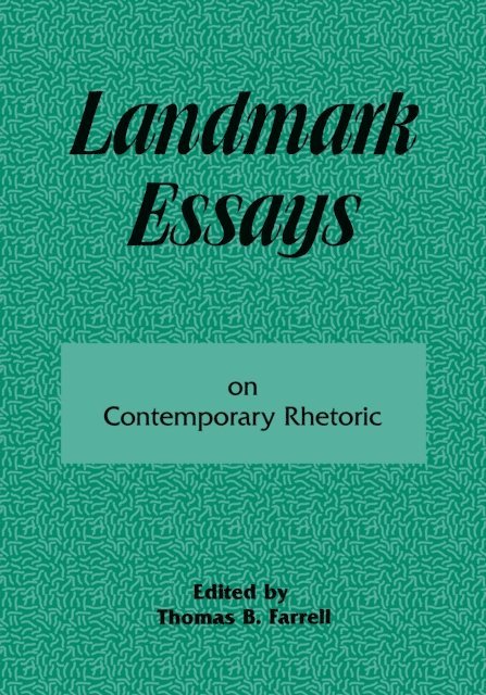 Thomas B. Farrell - Landmark Essays on Contemporary Rhetoric, E-bok