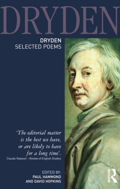 David Hopkins, Paul Hammond - Dryden:Selected Poems, E-bok