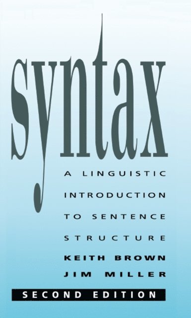 Jim Miller, Keith Brown - Syntax, E-bok