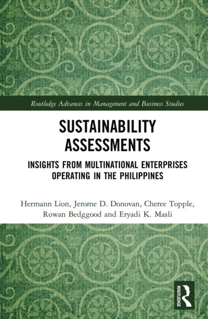 Eryadi K. Masli, Rowan Bedggood, Cheree Topple, Jerome D. Donovan, Hermann Lion - Sustainability Assessments, E-bok