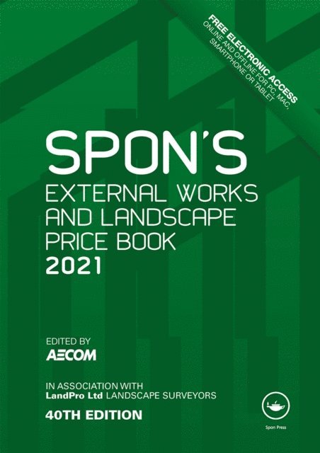 AECOM - Spon's External Works and Landscape Price Book 2021, E-bok
