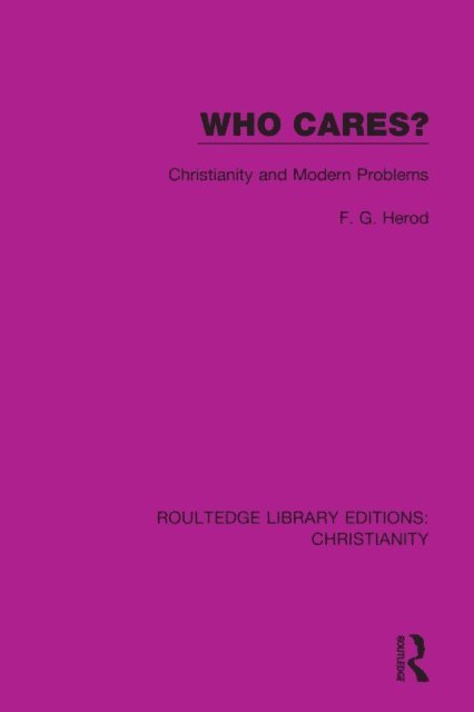 F. G. Herod - Who Cares?, E-bok