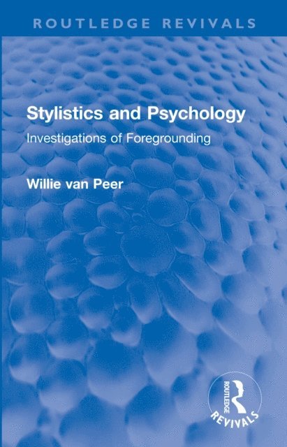 Willie Van Peer - Stylistics and Psychology, E-bok