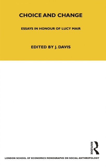 John Davis - Choice and Change, E-bok