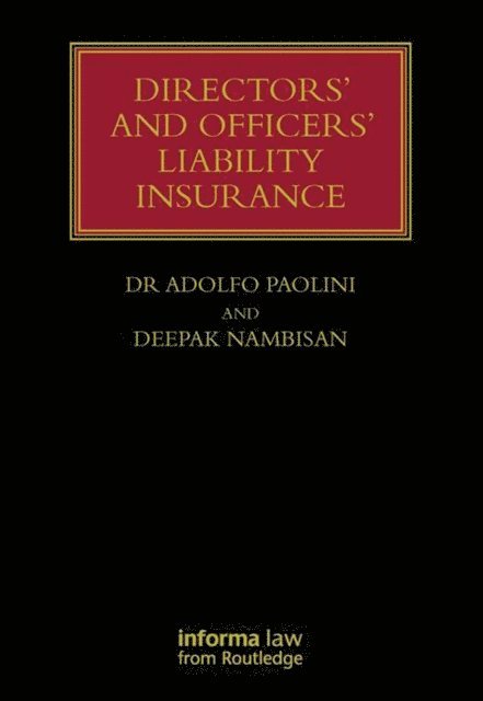 Deepak Nambisan, Adolfo Paolini - Directors' and Officers' Liability Insurance, E-bok