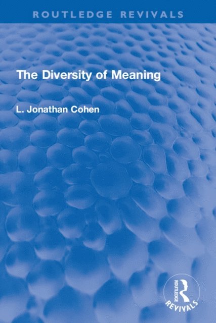 L. Jonathan Cohen - Diversity of Meaning, E-bok