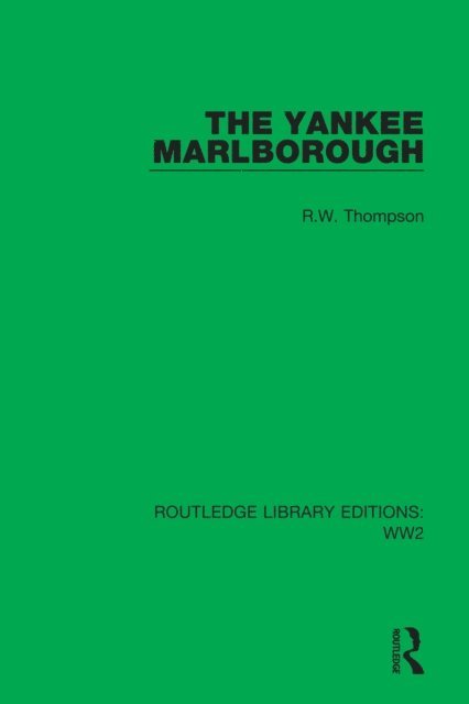 R.W. Thompson - Yankee Marlborough, E-bok