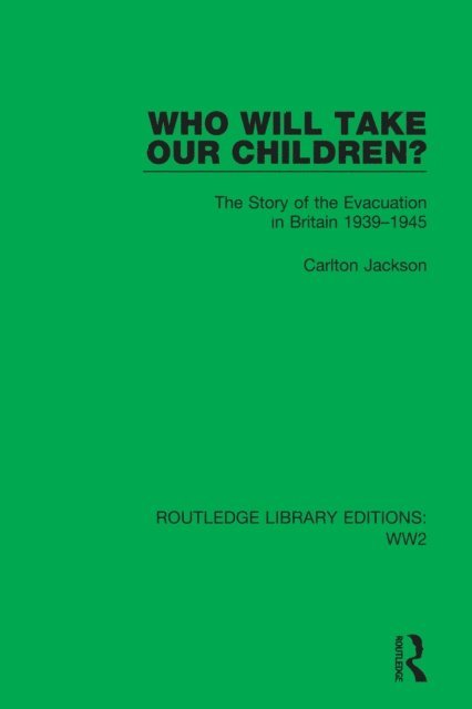 Carlton Jackson - Who Will Take Our Children?, E-bok