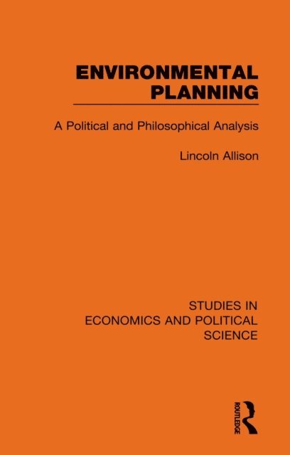 Lincoln Allison - Environmental Planning, E-bok