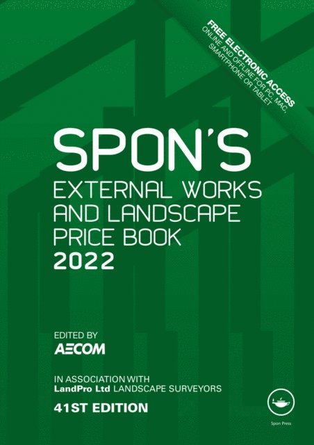 AECOM - Spon's External Works and Landscape Price Book 2022, E-bok
