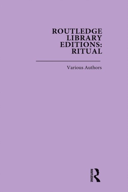 Various - Routledge Library Editions: Ritual, E-bok