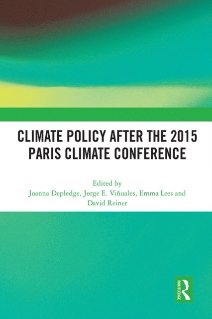 David Reiner, Emma Lees, Jorge E. Vinuales, Joanna Depledge - Climate Policy after the 2015 Paris Climate Conference, E-bok