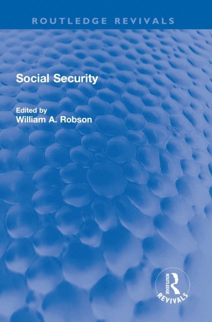 William Robson - Social Security, E-bok